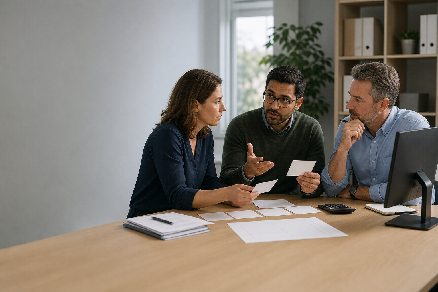 Business intelligence team reconciling two blank measure definitions