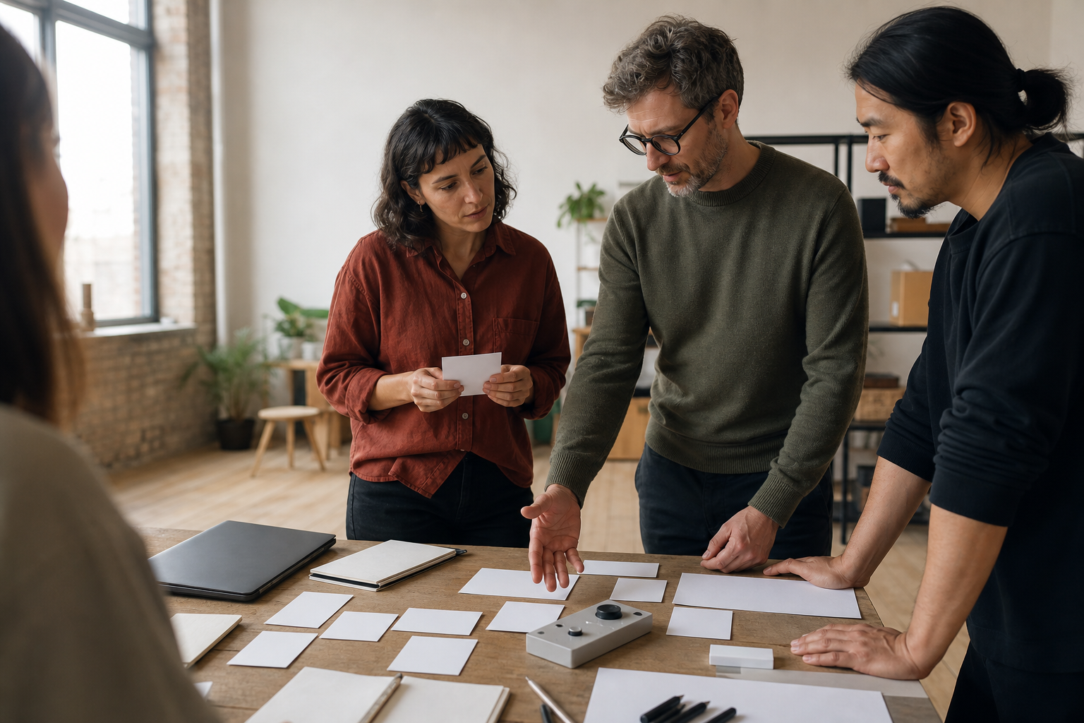 Product and engineering team reviewing an operational workflow