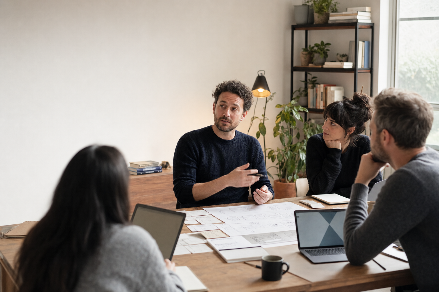Technology practitioners discussing an architecture and ownership trade-off
