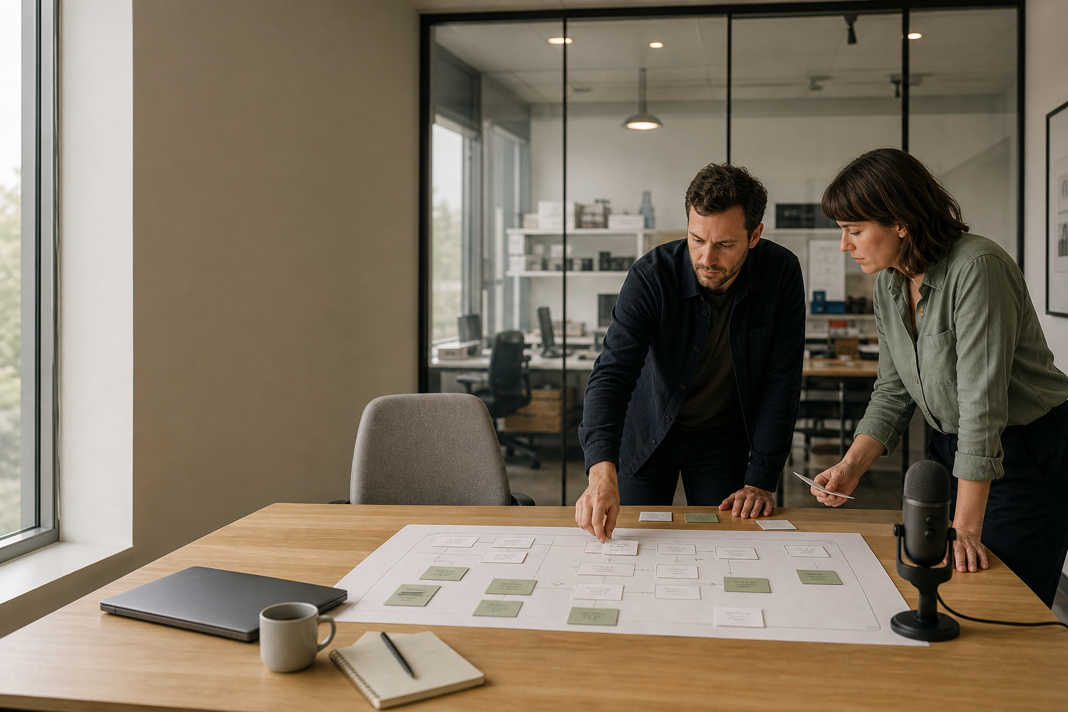 Technology advisors preparing a system-context discovery canvas